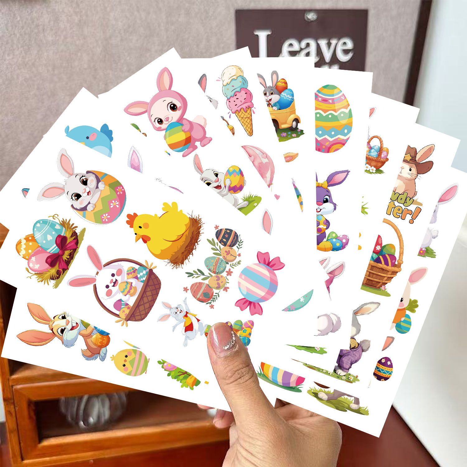 Easter Temporary Tattoos for Kids, Easter Fake Tattoos Stickers Bulk, Easter Basket Stuffers Egg Fillers for Boys and Girls, Easter Gifts for Teens Easter as picture