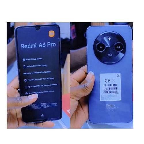 XIAOMI Redmi A3 Pro, 6.88", 128GB + 8GB RAM (4gb+4gb Expandable Ram)(Dual SIM), 5160mAh