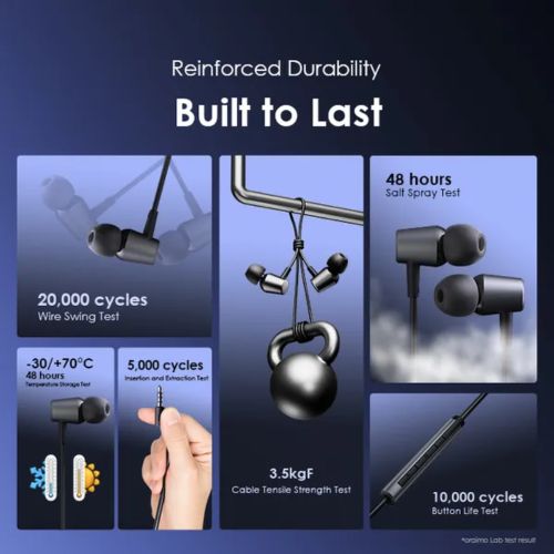 Oraimo earphones.Oraimo Trumpet 3 HIFI E-40 Audio In-ear Earphone With Mic