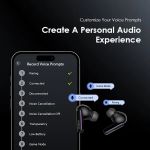 Oraimo SpaceBuds Hybrid ANC True Wireless Earbuds Customized Voice Prompt: 50dB Hybrid ANC Noise Cancellation, Personalized Lighting Effect, Customized Voice Prompts, 40-Hr Long Playtime