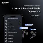 Oraimo SpaceBuds Hybrid ANC True Wireless Earbuds Customized Voice Prompt: 50dB Hybrid ANC Noise Cancellation, Personalized Lighting Effect, Customized Voice Prompts, 40-Hr Long Playtime
