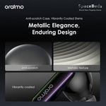 Oraimo SpaceBuds Hybrid ANC True Wireless Earbuds Customized Voice Prompt: 50dB Hybrid ANC Noise Cancellation, Personalized Lighting Effect, Customized Voice Prompts, 40-Hr Long Playtime