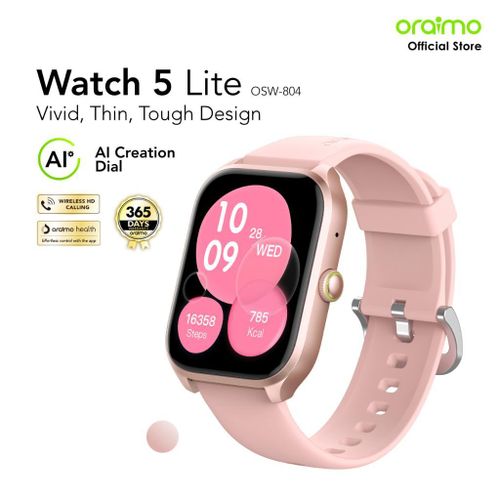 Oraimo Watch 5 Lite Smart Watch Smartwatch OSW-804 2.01'' Screen Bluetooth Durable Waterproof Dust proof|Waterproof | Long Battery Life | Super Deal 🔥