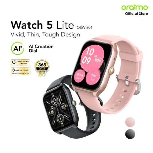 Oraimo Watch 5 Lite Smart Watch Smartwatch OSW-804 2.01'' Screen Bluetooth Durable Waterproof Dust proof|Waterproof | Long Battery Life | Super Deal 🔥
