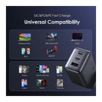 Oraimo HyperGan 65 OCW-7652U+116CC – 65W GaN Charger For Phones & Laptops, All-in-One Fast Charging Solution