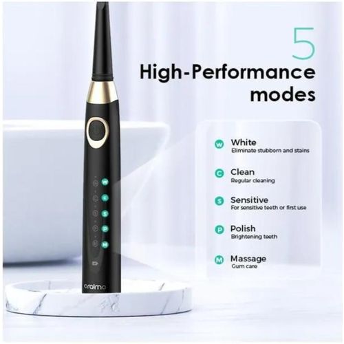 Oraimo SmartDent C2 Smart Electric Toothbrush with 5 Smart Brushing Modes, One Charge for 30 Days, Soft DuPont Bristles & 40000 High-Speed Vibrations Per Minute