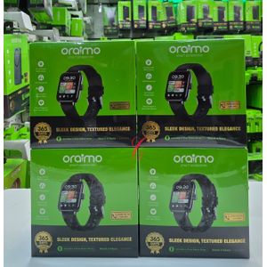 Oraimo Watch 6 Nano OSW-807N, 1.52” TFT Full Touch Color Display, IP68 Waterproof, Wireless HD Calling Smart Watch - Black. can withstand power for a long period of time upto 2 weeks standby