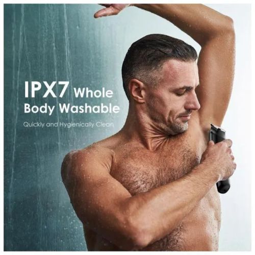 Original Oraimo Smart Trimmer 2 Rechargeable Hair Clipper Beard Shaver Grooming Tool with Stainless Steel Blades, Adjustable Guide Comb, Quiet Motor, USB Charging and Long-Lasting Battery Performance.