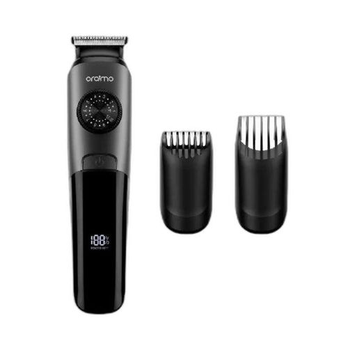 Original Oraimo Smart Trimmer 2 Rechargeable Hair Clipper Beard Shaver Grooming Tool with Stainless Steel Blades, Adjustable Guide Comb, Quiet Motor, USB Charging and Long-Lasting Battery Performance.