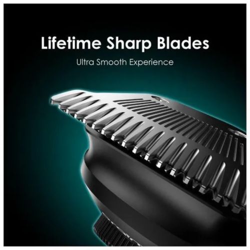 Original Oraimo Smart Trimmer 2 Rechargeable Hair Clipper Beard Shaver Grooming Tool with Stainless Steel Blades, Adjustable Guide Comb, Quiet Motor, USB Charging and Long-Lasting Battery Performance.