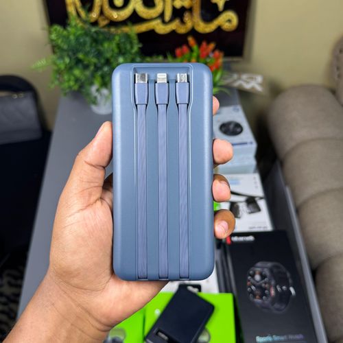 Oraimo Slice Link Pro 10000mAh 22.5W Powerbank with Charging cables - 10000mAh Capacity - 22.5W Fast Charging - Attached Cables: USB-C, Lightning, Micro USB - 5 Outputs / 2 Inputs - Type-C Output