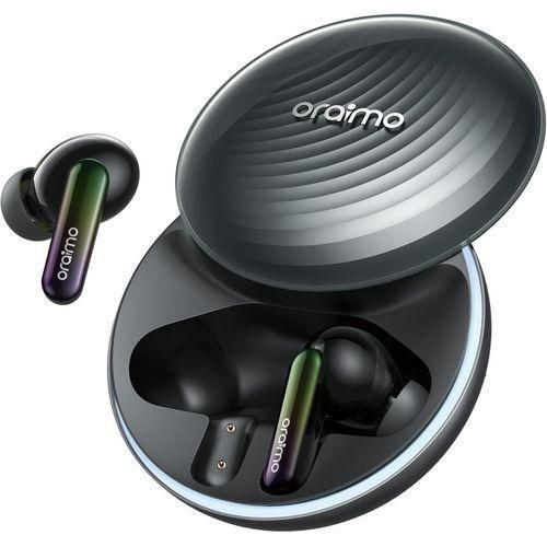 Oraimo SpaceBuds Hybrid ANC True Wireless Earbuds Customized Voice Prompt-Space Grey.can withstand power for a long period of time upto 15 days standby..superb bass