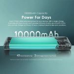 Oraimo Toast 15 Flash OPB-1100D Power Bank 10,000mAh | 15W Fast Charging | Dual USB Output | Portable Mobile Charger | LED Display | Reliable Oraimo Power Bank Kenya