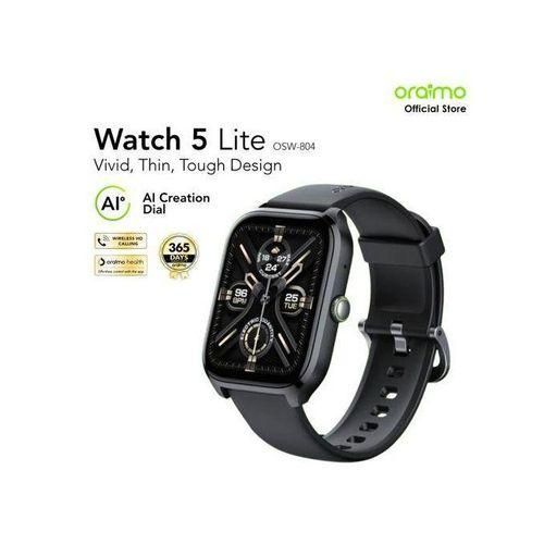 Oraimo Watch 5 Lite OSW-804 Smartwatch | 1.69" HD Display | Heart Rate & SpO₂ Monitor | Sleep & Fitness Tracking | Bluetooth Notifications | Lightweight Comfortable Design | Kenya