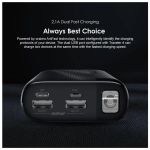 Oraimo Traveler 4 OPB‑P204D 20,000 mAh Power Bank – 2.1A Fast Charging, Dual USB Output, Type‑C & Micro‑USB Input, LED Torch – Portable Charger for Phones & Gadgets Kenya