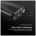 Oraimo Traveler 4 OPB‑P204D 20,000 mAh Power Bank – 2.1A Fast Charging, Dual USB Output, Type‑C & Micro‑USB Input, LED Torch – Portable Charger for Phones & Gadgets Kenya