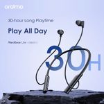 Oraimo Necklace Lite Wireless Neckband Earphones – Bluetooth 5.3, Deep Bass Sound, Long Battery Life, Magnetic Earbuds, Sweat-Resistant Sports Headset for Kenya