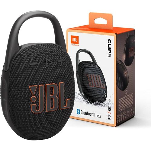 JBL Clip 5 Portable Bluetooth Speaker – Ultra-Portable, IP67 Waterproof & Dustproof, Up to 12 H Playtime, JBL Pro Sound, Bluetooth 5.3, Auracast Multi-Speaker Pairing