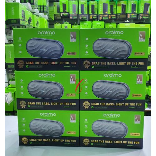 Oraimo SpaceBox OBS-382 8W Personalized Light Shop Speaker – High-Quality Sound With Customizable LED Lights
