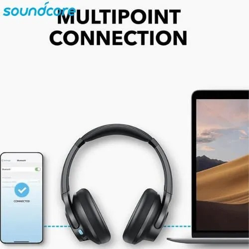 Anker Soundcore Q11i Wireless Over-Ear Bluetooth Headphones with 60H Playtime, Hi-Res Audio and One-Touch Bass Boost - Dark Grey