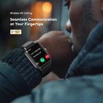 Oraimo OSW-807S Watch 6 Pro AI-Generated Watch Faces Smart Watch, IP68 Waterproof ,Metal body with curved glass ,Blood oxygen heart rate monitor - Black