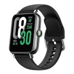 Oraimo OSW-807S Watch 6 Pro AI-Generated Watch Faces Smart Watch, IP68 Waterproof ,Metal body with curved glass ,Blood oxygen heart rate monitor - Black