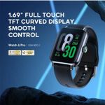 Oraimo OSW-807S Watch 6 Pro AI-Generated Watch Faces Smart Watch, IP68 Waterproof ,Metal body with curved glass ,Blood oxygen heart rate monitor - Black