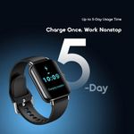 Oraimo OSW-807S Watch 6 Pro AI-Generated Watch Faces Smart Watch, IP68 Waterproof ,Metal body with curved glass ,Blood oxygen heart rate monitor - Black