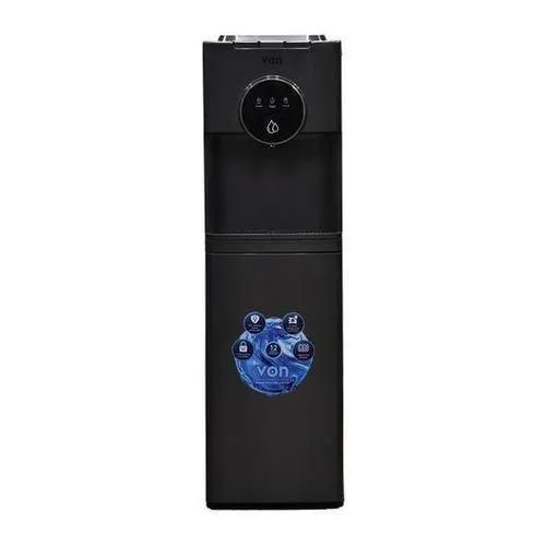 VON VDE-305CLS 3taps Bottom Load Water Dispenser Hot cold and normal with child lock and electric cooling Free Standing Von water dispenser– Silver