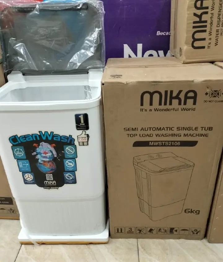 Mika Washing Machine 6Kg 8Kg 10Kg 12Kg Fully Automatic Semi Automatic Top Load Front Load Twin Tub Washing Machine Kenya Energy Saving Washer With Spin Dryer Child Lock Inverter Motor Fast Wash