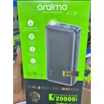 Oraimo Traveler 15 OPB-1201P 20000mAh Power Bank, 15W Fast Charging, USB-C Two Way Charging, Dual Output Portable Charger, Long Battery Life Kenya