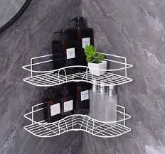 LARGE IPCS Kitchen / Bathroom Corner Shelf Stainless Steel Corner Shelf Organizer Storage, Shelf/Shelves Weight Load Capacity 10 Kg