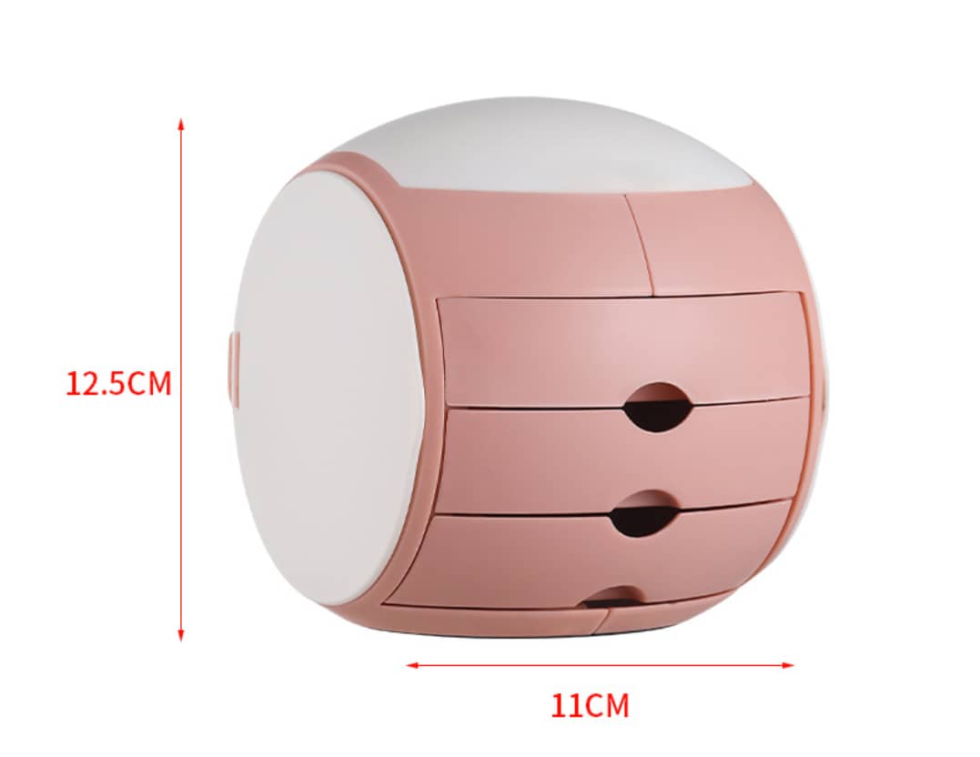 Jewellery Organizer Box With Mirror | Jewellery Storage Box | Cosmetic Box for Girls & Women, Earring Holder with Mirror - Colour many Vary