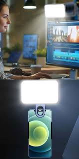 Phone Selfie Light - Rechargeable Clip on Mini Video Light for Phone/Laptop/Camera,3 Light Mode Fill Light for Selfie,Makeup,Video Conference,TikTok,Compatible with iPhone and Android