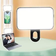 Phone Selfie Light - Rechargeable Clip on Mini Video Light for Phone/Laptop/Camera,3 Light Mode Fill Light for Selfie,Makeup,Video Conference,TikTok,Compatible with iPhone and Android