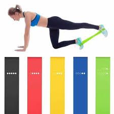 OFFER Resistance Bands - Exercise Workout Bands for Women and Men - Resistance Loop Exercise Bands - 5-PC Exercise Workout Bands for Booty, Legs, and Pilates - Includes Free Carrying Bag