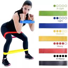 OFFER Resistance Bands - Exercise Workout Bands for Women and Men - Resistance Loop Exercise Bands - 5-PC Exercise Workout Bands for Booty, Legs, and Pilates - Includes Free Carrying Bag