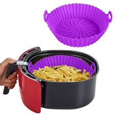 1pcs  Air Fryer Silicone Mat, Round Air Fryer Silicone Pot- 1 Piece Base 16 * Height 5 CM ‎ Silicone Liner Air Fryer Silicone Pot Round Air Fryer