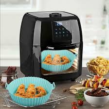 2pcs Air Fryer Silicone Pot Air Fryer Silicone Baking Pan Air Fryer Tray, Food Safe Air fryers Oven Accessories