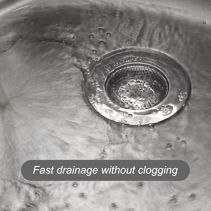 Kitchen Sink StrainerStainless Steel Drain Filter Strainer with Size : 7.5cm Depth : 2.5cmPerfect for Most Kitchen Sinks