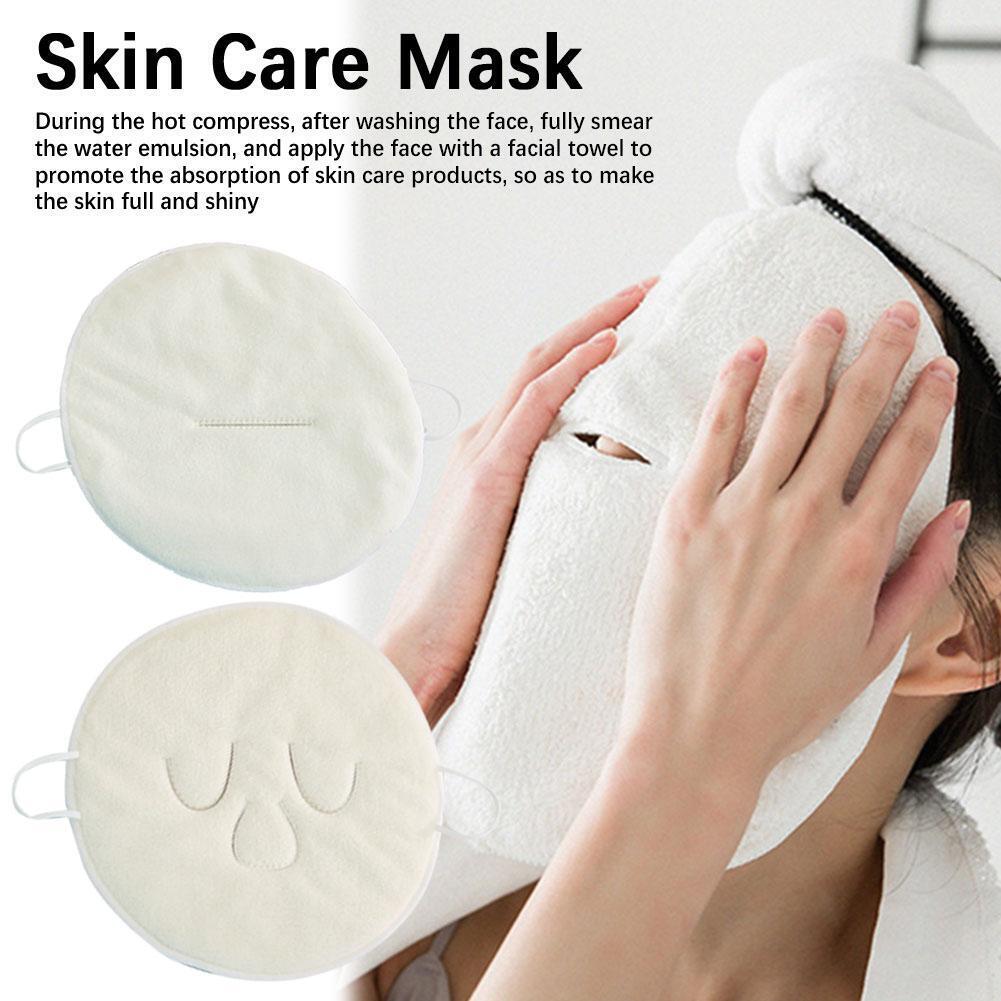 Facial Towel Reusable, Cold Hot Compress Facial Steamer Towel, Soft Absorbent Moisturizing Beauty Skin Care Spa Towels for Facial Facial Steamer for Delicate Skin for Women Girls