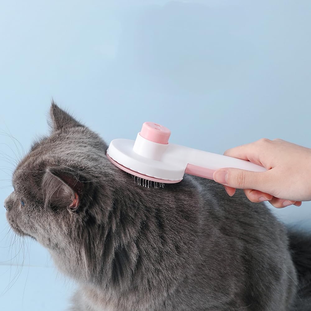 Pet Comb, Massage, Hair Removal Comb, Self Cleaning Pin Comb for Cats, Grooming Comb, Cat Supplies, Cat and Dog, Grooming Brush