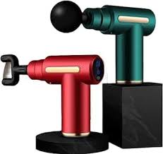 5 in 1 heads Massage Gun, Percussion Deep Tissues Muscle Massager Gun with 6 Speeds, Type-C Charging, 35DB Ultra Quiet, Portable Electric Handheld Body Massager for Back Neck Pain Relief
