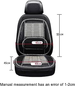 2-pcs Standard Size Ventilated Seat Cushion with Lumbar Support Air Flow Breathable Back Support Cushion Car Seat Cushion Cool Pad for Comfort and Lower Back Pain Relief