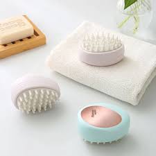 Scalp Massager Silicone Anti- for Slip Manual Hair Massage Brush Portable Reusable Relaxation Soft Comfortable,