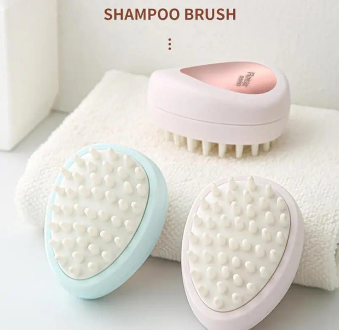 Scalp Massager Silicone Anti- for Slip Manual Hair Massage Brush Portable Reusable Relaxation Soft Comfortable,