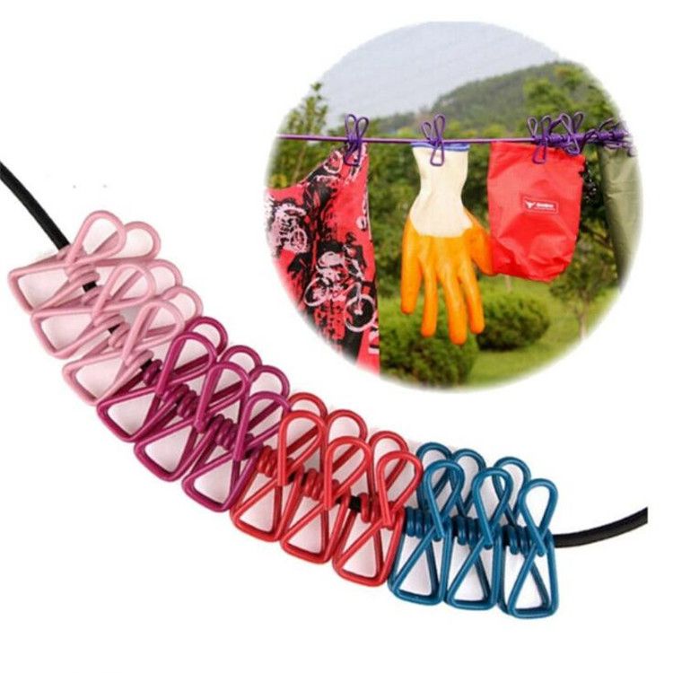 Strong 1.8m To 3.4m Stretching Cloth Line With 12 Pegs.Durable Wild Travel & Portable Line Rope with Clips,
Normal size 1.8 meters and stretched size 3.6 meters.
Makes your laundry and hanging more co