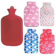 2L Hot Water Bag with Cover Silicone Hot Water Bag for Pain ReliefHot water bag with cover is a bottle filled with hot water and sealed with a stopper, used to provide warmth, typically while in bed,