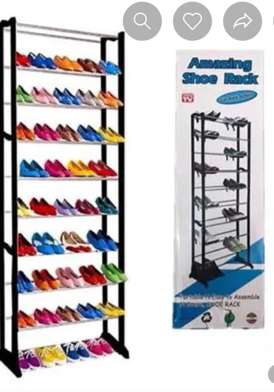 10-tier shoe rack. These racks are designed to store multiple pairs of shoes, with the one shown capable of holding up to 30 pairs. 
Key features of this type of shoe rack include:
Capacity: Can hold
