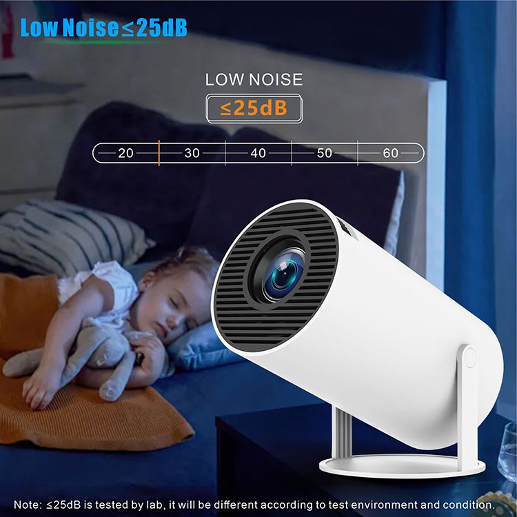HY300 Pro Android Projector – Android 13, 4K Input, 300 ANSI Lumens, WiFi 6, Bluetooth 5.0, Smart Mini Home Cinema, Netflix & YouTube Ready